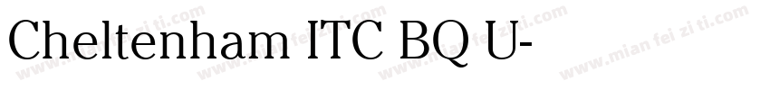 Cheltenham ITC BQ U字体转换